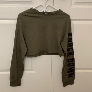 H&M cropped long sleeve top